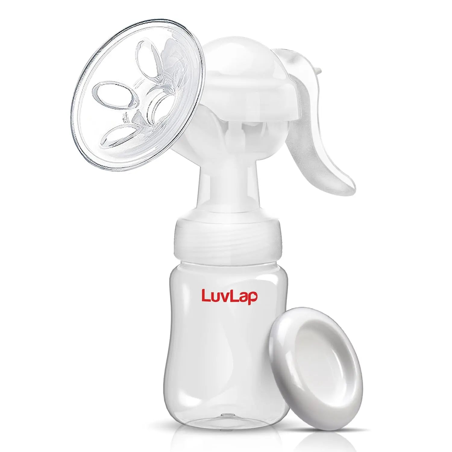 Manual Breast Pump, 3 Level Suction Adjustment, Easy Massage Cushion & Ergonomic Handle for Easy & Painless Breast Milk Expression, 2pcs Breast Pads free, Soft & Gentle, BPA Free | Hanscure